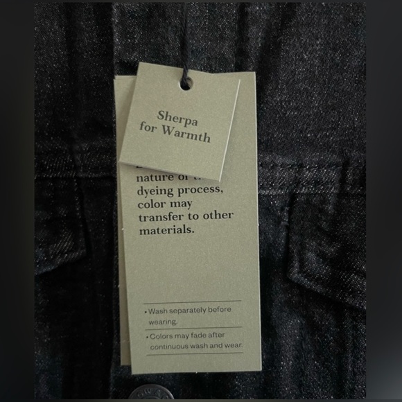 New Goodfellow & Co. Mens Sherpa Denim Trucker Jacket Coat Warm Heavy Szie M - Picture 4 of 7